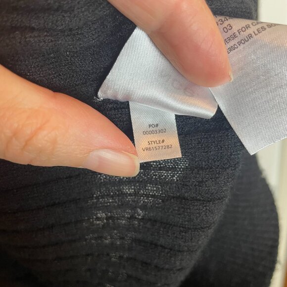 VINCE Cashmere Ribbed Tight Fit V-Neck Cardigan Sweater \\ M - Picture 10 of 12